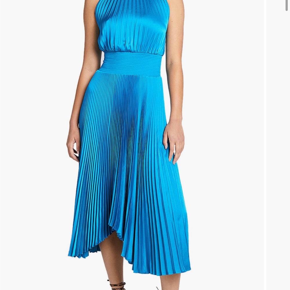 A.L.C. Renzo Pleated Sleeveless Midi Dress